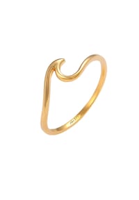 elli. PREMIUM - Ring Wellen Wave Strand Maritim 375 Gelbgold - Gold