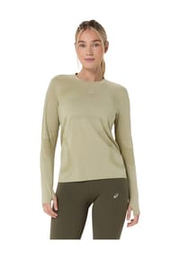 asics - Funktionsshirt Road, Langarm, für Damen - KHAKI/CREAM