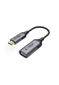 COFI - Tech-Protect UltraBoost HDMI/VGA Full HD 60 Hz Adapter Schwarz - Schwarz 20 x 2 x 1 cm