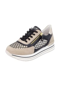 remonte® - Synthetik/Textil Sneaker - Schwarz/Gold