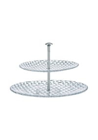 Nachtmann - Hochwertige Etagere Dancing Stars Bossa Nova, 2 teilig, Kristallglas, 32 & 23 cm, 78538 - Transparent