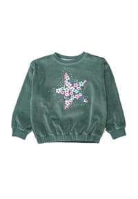 JETTE - Sweatshirt, Pailletten, für Kinder - PINE GREEN