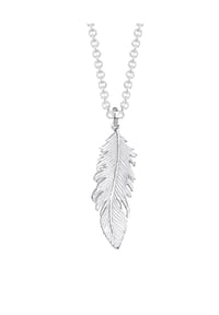 elli. - Halskette Feder Bohemian Beach Gypsy 925 Silber - Silber