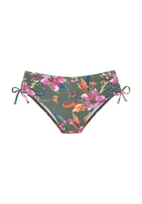 LASCANA - Bikini Basic-Slip Malia, High-Waist, für Damen - 7743/ OLIV PRINT