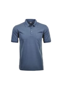 RAGMAN - Poloshirt Kurzarmshirt mit Polokragen - blau