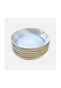 LOBERON - Suppenteller 6er Set Vionette blau/weiß - blau/weiß
