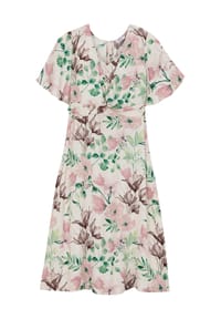 sheego - Kleid - champagner-puder-bedruckt