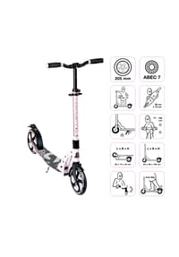 SIX DEGREES - Aluminium Scooter 205 mm pastellrosa - rosa