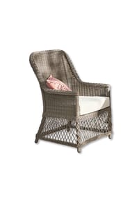 LOBERON Sessel Fenris braun/creme - Sitzmöbel für den Garten - braun/creme