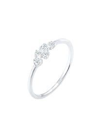 elli. DIAMONDS - Ring Elli Diamonds Ring Verlobung Diamant (0.105 Ct) Pavé 925 Silber - Silber