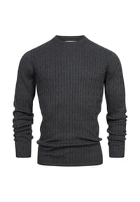 KRONSTADT - Strickpullover KSCable - Black