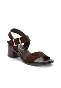 Tamaris - Sandalette, Blockabsatz, für Damen - MOCCA