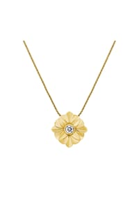 VANDENBERG - Damen Anhänger mit Kette, 585er Gold, 1 Diamant ca. 0,10 Karat - Gelbgold