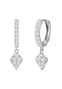 GLANZSTÜCKE MÜNCHEN - Damen Ohrringe aus 925/- Sterling Silber in Silber mit Zirkonia - silber