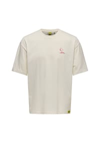 ONLY & SONS - T-Shirt, Baumwolle, für Herren - 187201003 EGRET