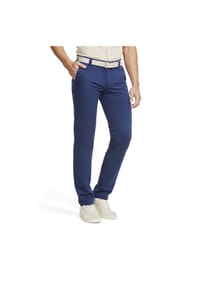 MEYER - Hose Pima Cotton Chino Modell  NEW YORK mit Sicherheitstasche im linken Taschenbeutel - marine