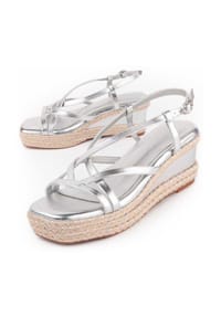 NYREX - Esparto Keilsandale Salia5 Silber - silber