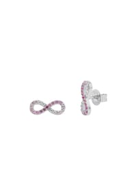 TOM TAILOR - Ohrstecker für Mädchen, Silber 925, Zirkonia | Infinity - silber