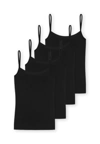 SCHIESSER - Spaghetti Top 4er Pack Modal Essentials - Nachtblau