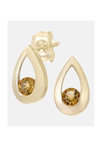 Diamant L'eternel - Ohrhänger, mit Citrine, 375 Gelbgold - gold