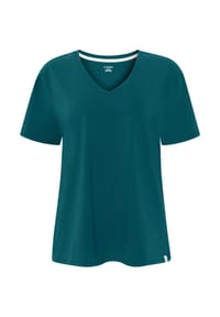 JOCKEY® - Schlafanzug-Oberteil Cotton Stretch, V-Ausschnitt, für Damen - 402 IRON BLUE