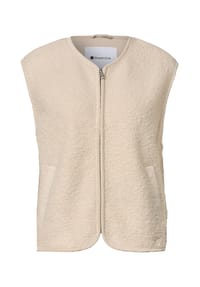 Street One - Fleeceweste, Reißverschluss, für Damen - 17185 FAWN BEIGE