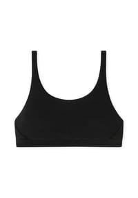 SCHIESSER - Pure Rib Bustier, Rippstruktur, Unterbrustband, für Damen - 000 SCHWARZ
