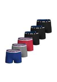NFL - Herren Boxershorts, 6er Pack - NFL Teams, Boxers, Football, Logo, Baumwollmischung - Buffalo Bills/Schwarz