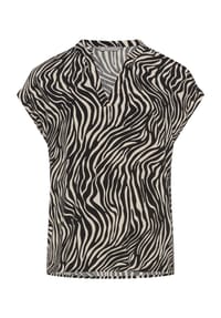 GALERIA - Shirtbluse Lori, Split-Neck, für Damen - BLACK ZEBRA