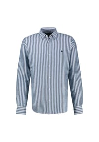 LERROS - Gestreiftes Langarmhemd aus Leinen-Baumwoll-Mix - CLASSIC NAVY