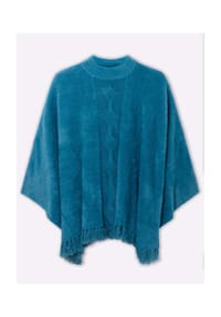 sheego - Strickponcho - moos