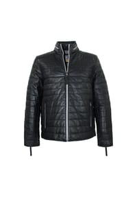 redpoint - Herren Lederjacke Steppjacke Lammnappa nachtblau - dunkelblau
