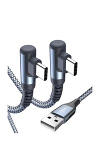 MANIKE - Duo USB C Kabel 3.1A Schnellladung 2 Stück 2m - schwarz
