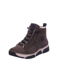 rieker - Winterstiefeletten, Keilabsatz, gefüttert, für Damen - 25 ERDE/SCHWARZ /