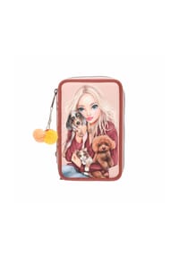DEPESCHE - 3-Fach Federtasche FUR-EVER FRIENDS TOPModel 7,5 x 13 x 20 cm rosa - rosa