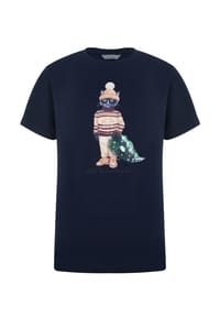 CAT by manii'ta lacitta - Blaues T-Shirt Weihnachtskatze - blau