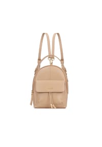 kazar - Praktischer Rucksack aus beigem Leder - Beige