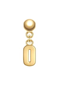 GLANZSTÜCKE MÜNCHEN - Glanzstücke München Charm Ziffer 0 Sterling Silber 50084166 - gelbgold