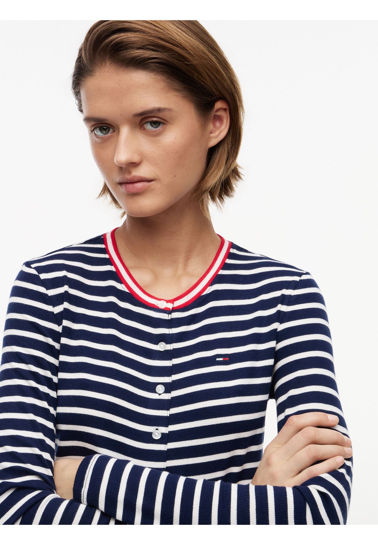 Tommy Jeans Cardigan, Knopfleiste, FüR Damen, Blau, M