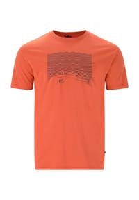 CRUZ - T-Shirt Gander aus atmungsaktiver Baumwolle mit modischem Print - 1005 Light Grey Melange