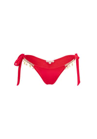 MODA MINX - Bikinihose Seychelles mit wunderschönen, kleinen Anhängern - Azure Blue