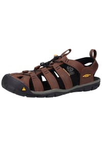 KEEN - Leder/Textil Sandalen - Dunkelbraun/Schwarz
