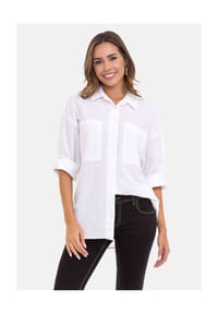 CIPO & BAXX® - SHIRT WH125 mit Knopfleiste und hoher Tragekomfort - BLUE