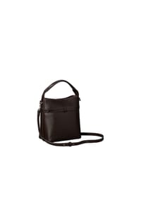 Calvin Klein BUCKLE - Beuteltasche, Kunstleder, Magnetverschluss, für Damen - BAL  BROWN