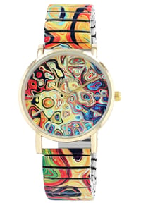 RAPTOR Raptor - Damen Quarz Armbanduhr Colorful Edition mit Edelstahlzugarmband - Mineralglas - Colorful Edition 1