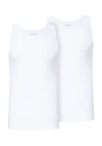 JOCKEY® - Unterhemd "Cotton+", 2er-Pack, Uni, für Herren - 100 WHITE