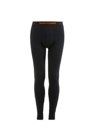 bruno banani - Warm Up Pants lang, Elastikbund, Rippbündchen, für Herren - 7 SCHWARZ