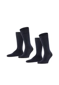FALKE - Happy Socken, 2er-Pack, hautschmeichelnd, für Herren - ANTHRAZIT MELANGE