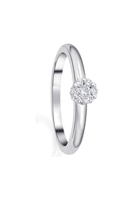 ONE ELEMENT Timeless Diamonds - 0.15 ct  Diamant Brillant Ring aus 585 Weißgold - silber