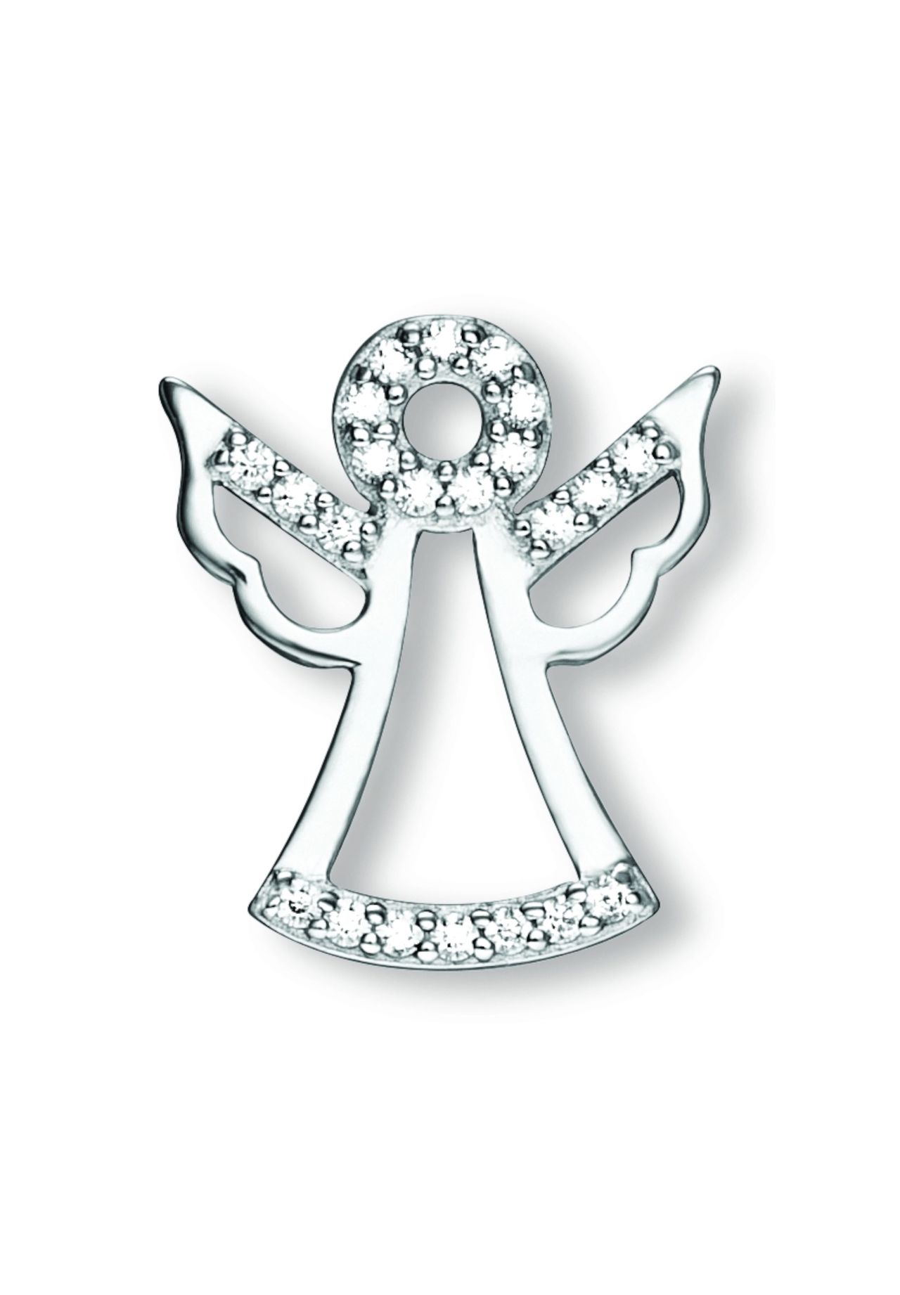 ONE ELEMENT Damen Schmuckset - Set mit Halskette Zirkonia Engel Anhänger  aus 925 Silber | GALERIA | Silberketten
